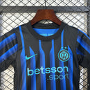 KIT INFANTIL DO INTER DE MILAN 25/26 AZUL E PRETO