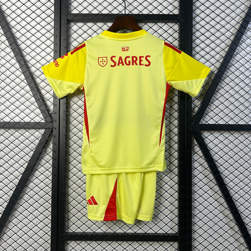 KIT INFANTIL DO BENFICA 25/26 AMARELO GUARDA REDES