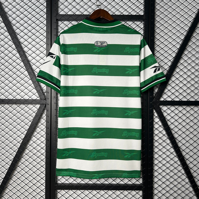 CAMISOLA ADEPTO VINTAGE DO SPORTING 99/00 VERDE E BRANCO
