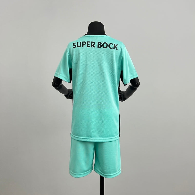 KIT INFANTIL DO SPORTING 25/26 VERDE ÁGUA