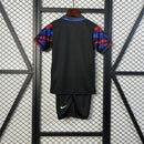 KIT INFANTIL DO BARCELONA 25/26 EDIÇÃO ESPECIAL PRETO