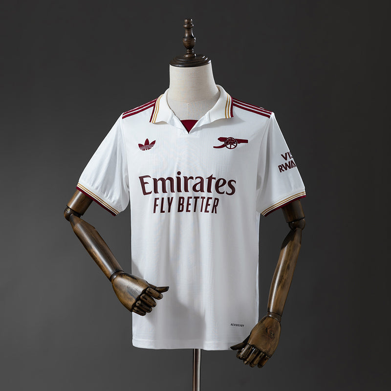 Camiseta blanca del Arsenal 25/26