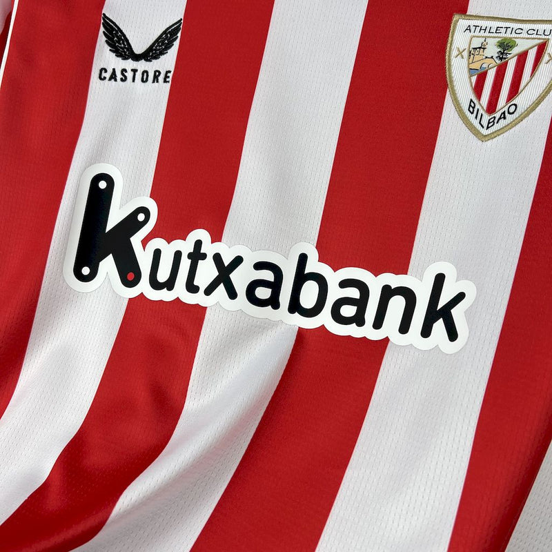 CAMISOLA DO ATHETIC BILBAO 25/26 BRANCO E VERMELHO