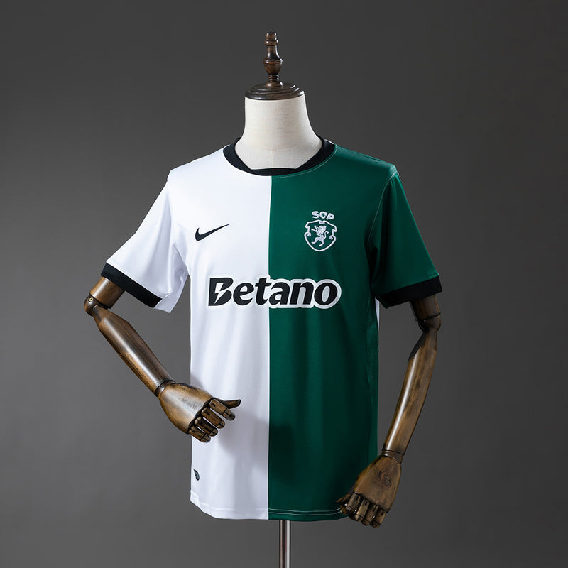 CAMISOLA DO SPORTING 25/26 EDIÇÃO ESPECIAL VERDE E BRANCO