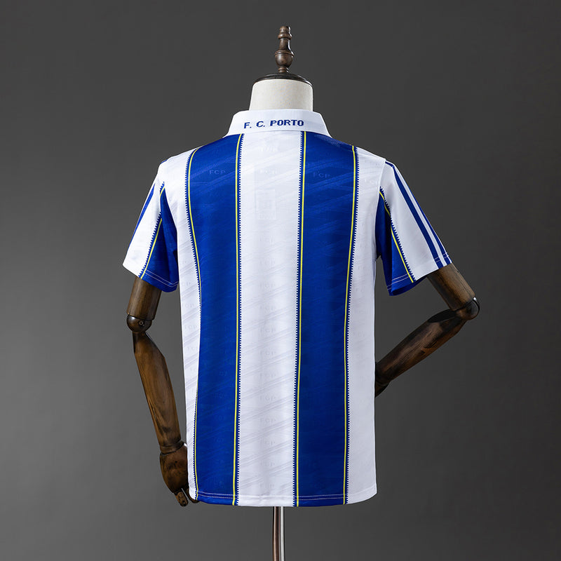 Camiseta vintage de aficionado del Porto 95/96 azul y blanca