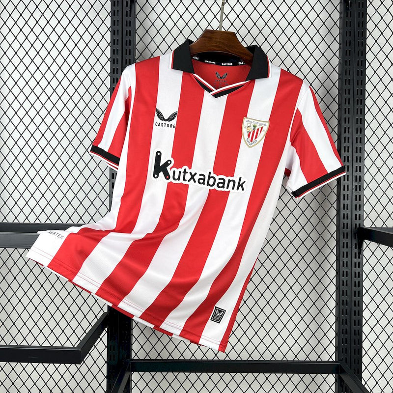 CAMISOLA DO ATHETIC BILBAO 25/26 BRANCO E VERMELHO