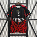 CAMISOLA DO BENFICA 25/26 PRETO E VERMELHO EDIÇÃO ESPECIAL