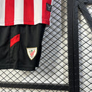 KIT INFANTIL DO ATLETIC BILBAO 25/26 VERMELHO E BRANCO