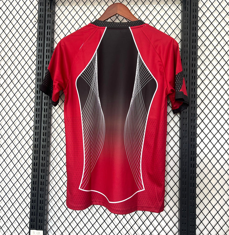 CAMISOLA DO BARCELONA 25/26 EDIÇÃO ESPECIAL VERMELHO E PRETO