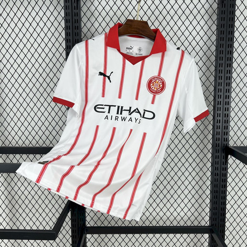 CAMISOLA DO  GIRONA 25/26 BRANCO E VERMELHO