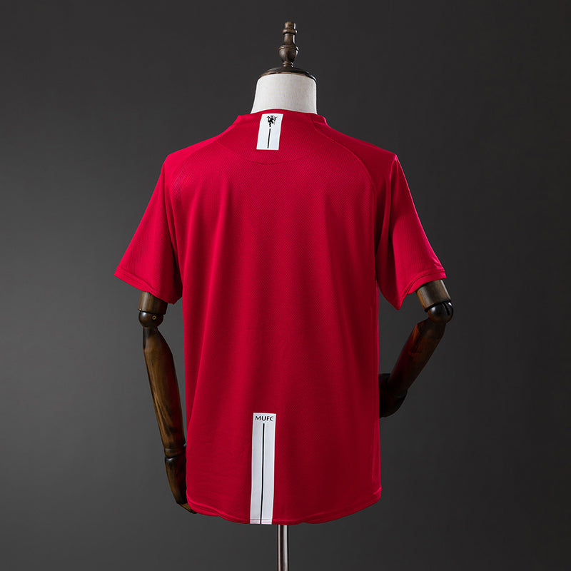 Camiseta vintage de aficionado del Manchester United 07/08 - Roja
