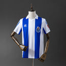 Camiseta vintage de aficionado del Porto 86/87 azul y blanca