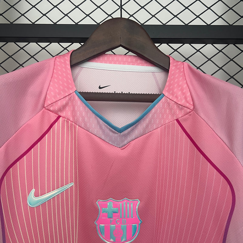CAMISOLA DO BARCELONA 25/26 EDIÇÃO ESPECIAL ROSA