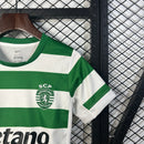 KIT INFANTIL DO SPORTING 25/26 VERDE E BRANCO