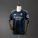 CAMISOLA DO REAL MADRID 25/26 PRETO E BRANCO