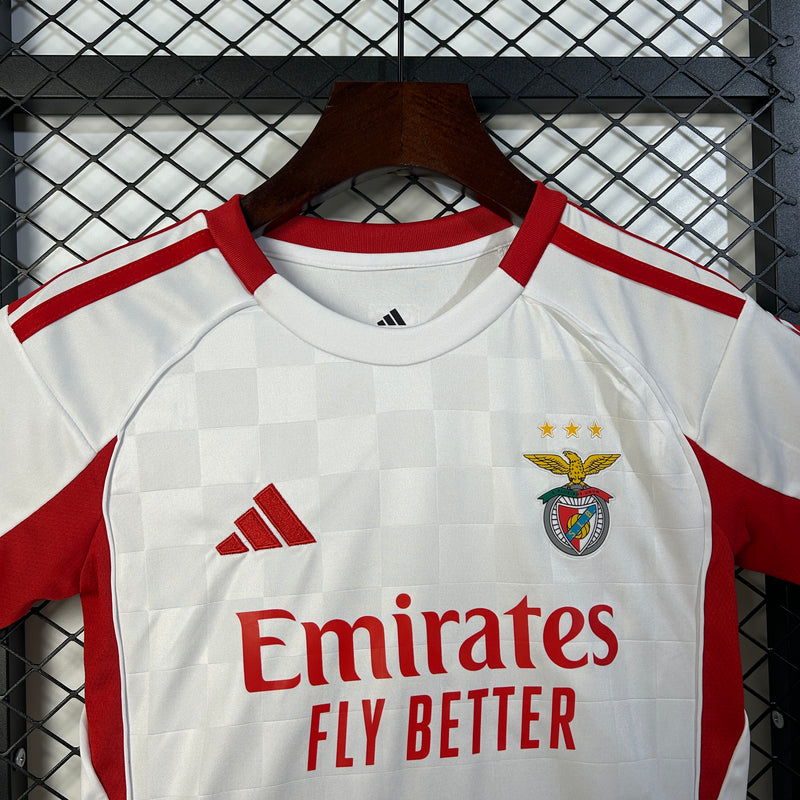 KIT INFANTIL DO BENFICA 25/26 BRANCO