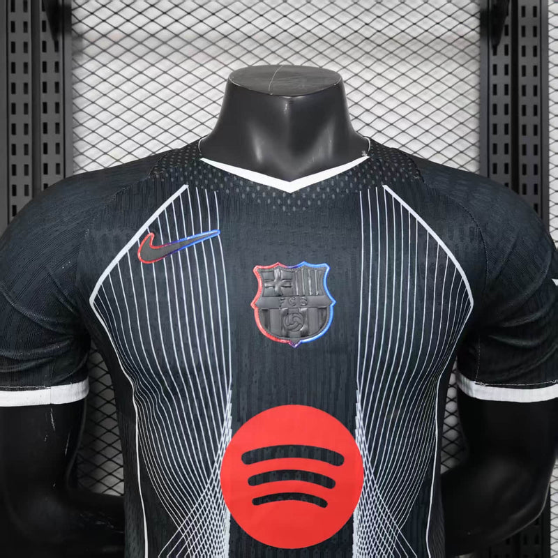 CAMISOLA VERSÃO PLAYER DO BARCELONA 25/26 PRETO