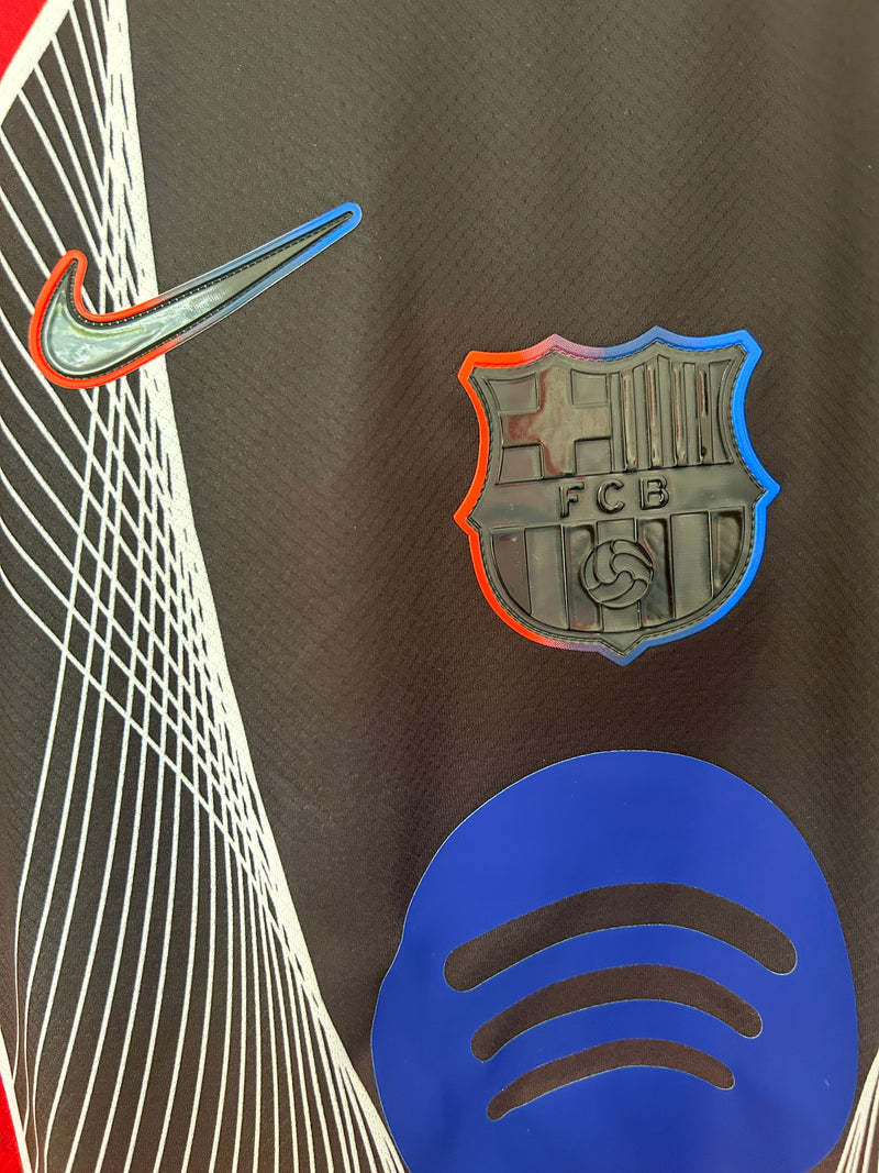 CAMISOLA DO BARCELONA 25/26 EDIÇÃO ESPECIAL VERMELHO E PRETO