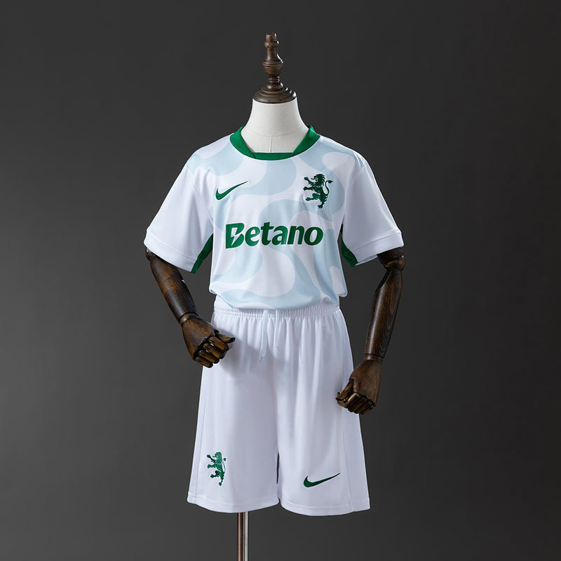 KIT INFANTIL DO SPORTING 25/26 BRANCO