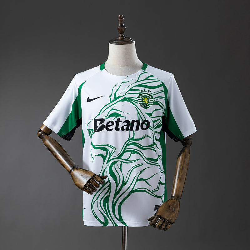 CAMISOLA DO SPORTING 25/26 EDIÇÃO ESPECIAL BRANCO E VERDE