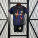 KIT INFANTIL DO BARCELONA 25/26 EDIÇÃO ESPECIAL PRETO