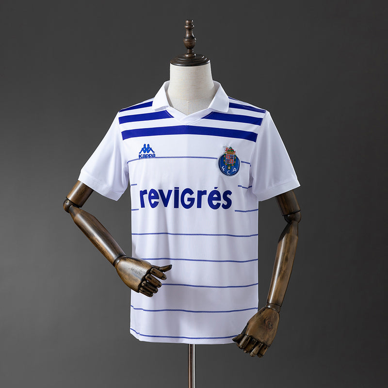 Camiseta vintage de aficionado del Porto 85/86 blanca
