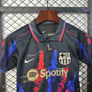 KIT INFANTIL DO BARCELONA 25/26 EDIÇÃO ESPECIAL PRETO