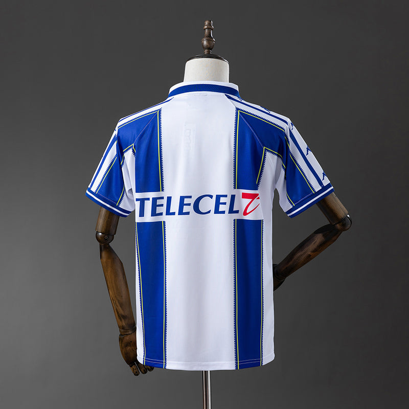 Camiseta vintage de aficionado del Porto 97/99 azul y blanca