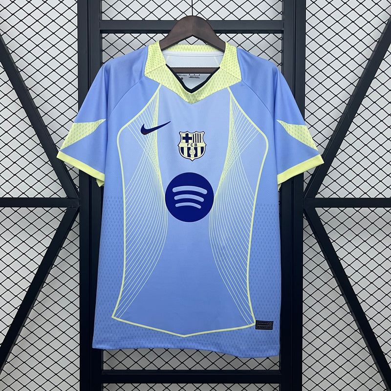 CAMISOLA DO BARCELONA 25/26 EDIÇÃO ESPECIAL AZUL E VERDE
